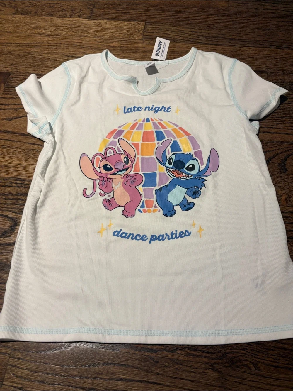 Disney Stich ribbed tee